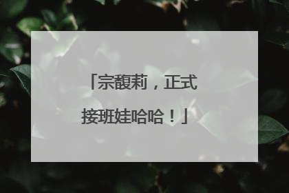 宗馥莉，正式接班娃哈哈！