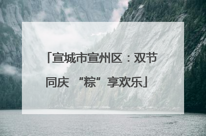 宣城市宣州区：双节同庆 “粽”享欢乐