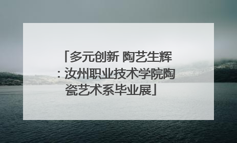 多元创新 陶艺生辉：汝州职业技术学院陶瓷艺术系毕业展