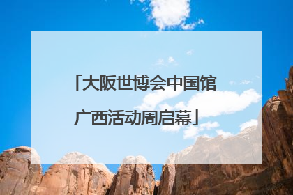 大阪世博会中国馆广西活动周启幕