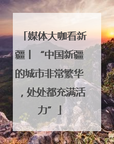 媒体大咖看新疆丨“中国新疆的城市非常繁华，处处都充满活力”