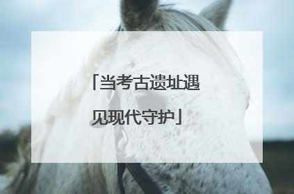 当考古遗址遇见现代守护