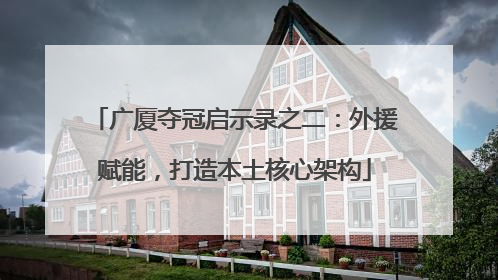 广厦夺冠启示录之二：外援赋能，打造本土核心架构