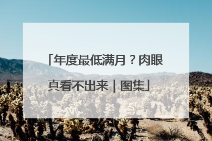 年度最低满月？肉眼真看不出来｜图集