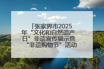 张家界市2025年“文化和自然遗产日”非遗宣传展示暨“非遗购物节”活动在慈利县盛大启幕