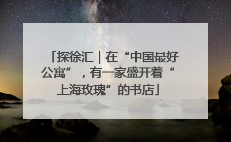 探徐汇｜在“中国最好公寓”，有一家盛开着“上海玫瑰”的书店