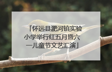 怀远县淝河镇实验小学举行红五月暨六一儿童节文艺汇演