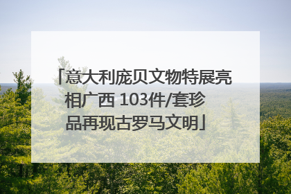 意大利庞贝文物特展亮相广西 103件/套珍品再现古罗马文明