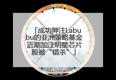 成功押注Labubu的亚洲策略基金 近期加注明星芯片股被“错杀”