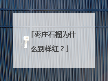 枣庄石榴为什么别样红？