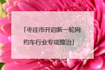 枣庄市开启新一轮网约车行业专项整治