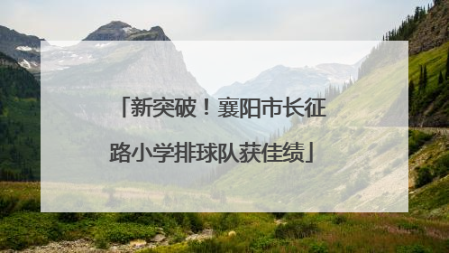 新突破！襄阳市长征路小学排球队获佳绩