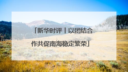 新华时评丨以团结合作共促南海稳定繁荣