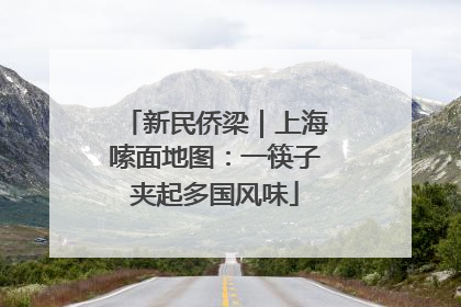 新民侨梁｜上海嗦面地图：一筷子夹起多国风味