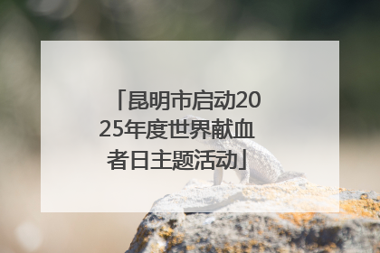 昆明市启动2025年度世界献血者日主题活动