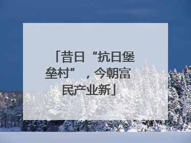 昔日“抗日堡垒村”，今朝富民产业新