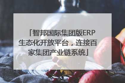 智邦国际集团版ERP生态化开放平台，连接百家集团产业链系统