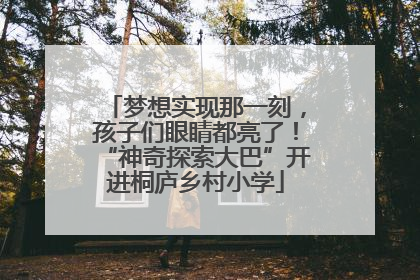 梦想实现那一刻，孩子们眼睛都亮了！“神奇探索大巴”开进桐庐乡村小学