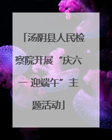 汤阴县人民检察院开展“庆六一 迎端午”主题活动