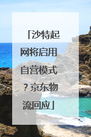 沙特起网将启用自营模式？京东物流回应