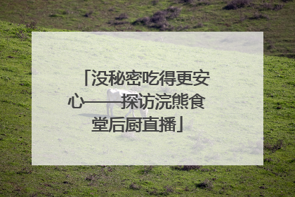 没秘密吃得更安心——探访浣熊食堂后厨直播