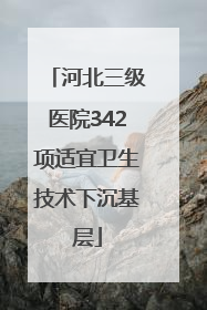 河北三级医院342项适宜卫生技术下沉基层