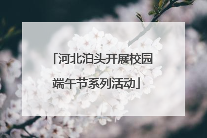 河北泊头开展校园端午节系列活动