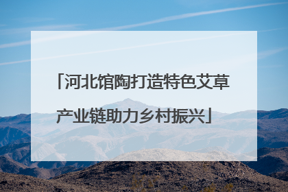河北馆陶打造特色艾草产业链助力乡村振兴