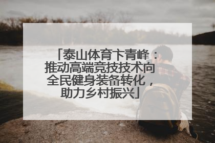 泰山体育卞青峰：推动高端竞技技术向全民健身装备转化，助力乡村振兴