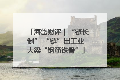 海岱财评｜“链长制” “链”出工业大梁“钢筋铁骨”
