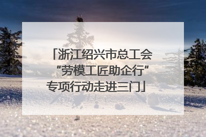 浙江绍兴市总工会“劳模工匠助企行”专项行动走进三门