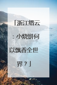 浙江缙云：小烧饼何以飘香全世界？