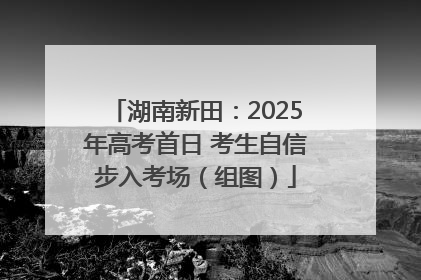 湖南新田：2025年高考首日 考生自信步入考场（组图）