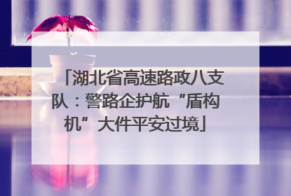 湖北省高速路政八支队：警路企护航“盾构机”大件平安过境