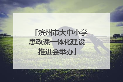 滨州市大中小学思政课一体化建设推进会举办