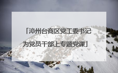漳州台商区党工委书记为党员干部上专题党课