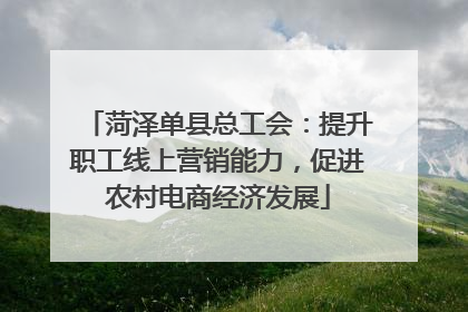 菏泽单县总工会：提升职工线上营销能力，促进农村电商经济发展