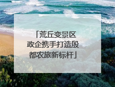 荒丘变景区 政企携手打造殷都农旅新标杆