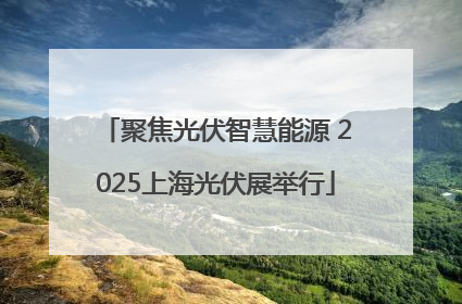 聚焦光伏智慧能源 2025上海光伏展举行