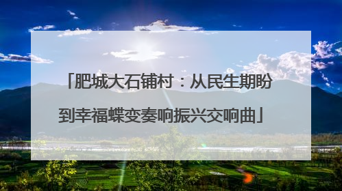 肥城大石铺村：从民生期盼到幸福蝶变奏响振兴交响曲