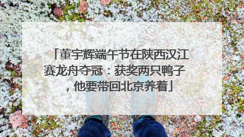 董宇辉端午节在陕西汉江赛龙舟夺冠：获奖两只鸭子，他要带回北京养着