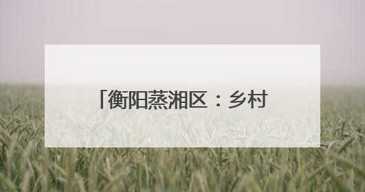 衡阳蒸湘区：乡村学校的美育突围