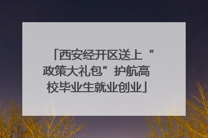 西安经开区送上“政策大礼包”护航高校毕业生就业创业