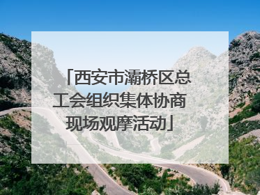 西安市灞桥区总工会组织集体协商现场观摩活动