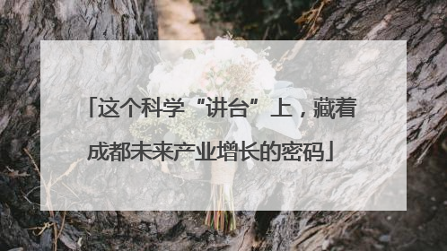 这个科学“讲台”上，藏着成都未来产业增长的密码