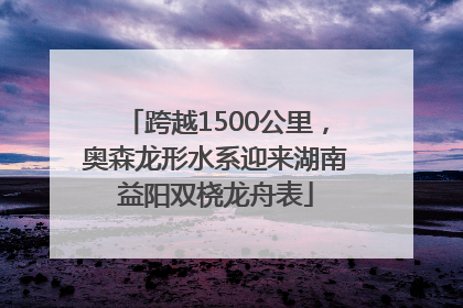 跨越1500公里，奥森龙形水系迎来湖南益阳双桡龙舟表