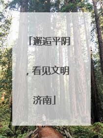 邂逅平阴，看见文明济南