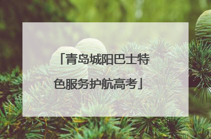 青岛城阳巴士特色服务护航高考