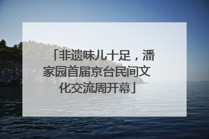 非遗味儿十足，潘家园首届京台民间文化交流周开幕