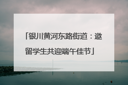 银川黄河东路街道：邀留学生共迎端午佳节